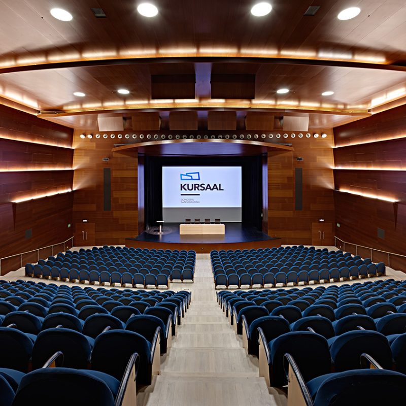 Vue intérieure du Kursaal à Saint-Sébastien lors du Festival International du Film de Saint-Sébastien