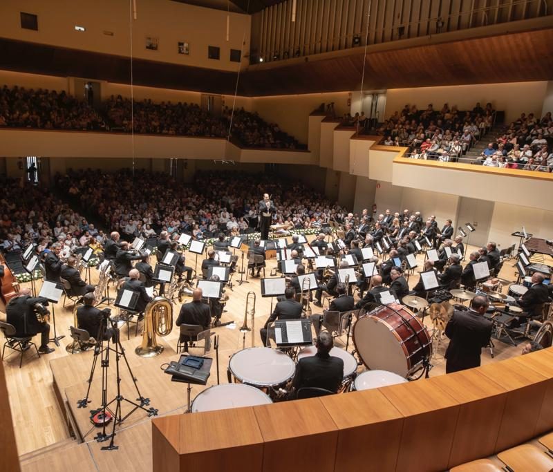 Municipal Symphonic Band concert in Valencia, celebrating the 9th of October festivities