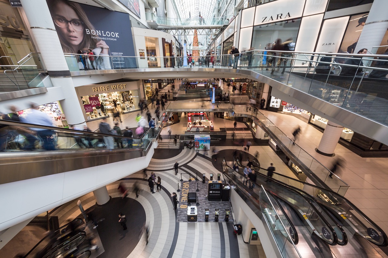 Shopping route through Madrid