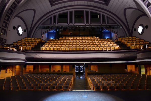 The interior of the Guiniguada Theatre during the Las Palmas International Film Festival