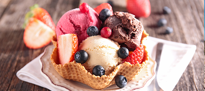 Delicious artisanal ice cream served in a crispy tulip-shaped waffle, one of the best in Palma de Mallorca