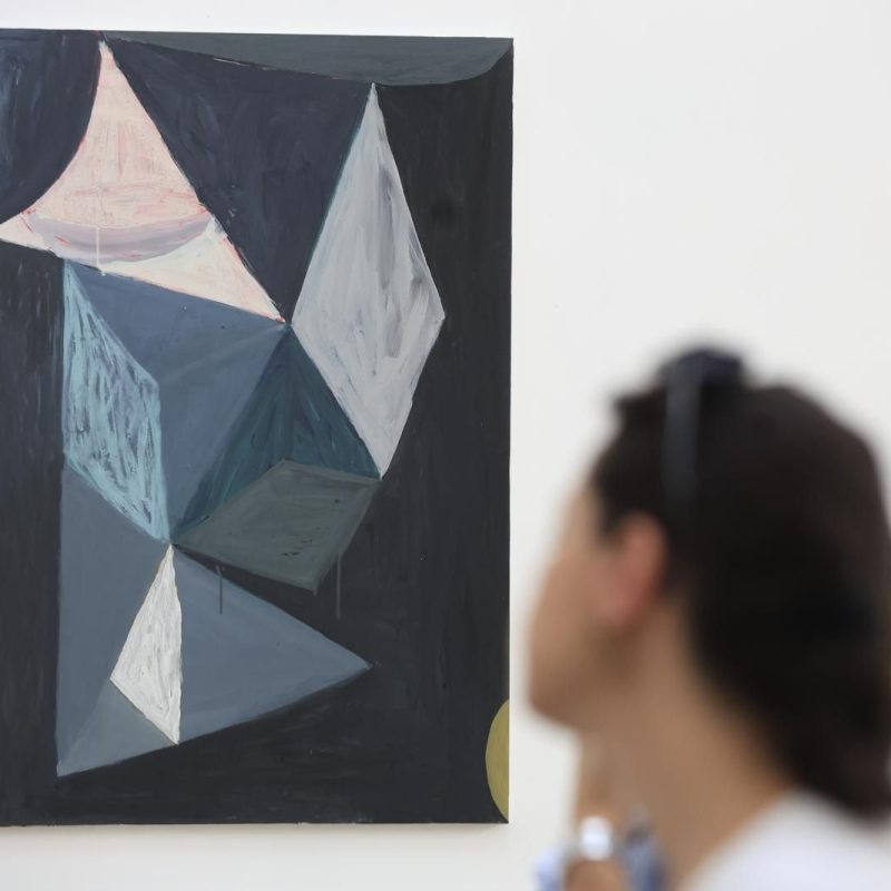 Contemporary artwork displayed at an exhibition during Art Palma Summer in Palma de Mallorca