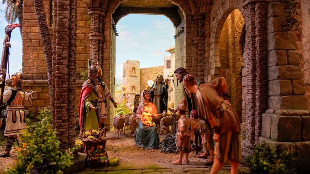 Crèche traditionnelle à Séville pendant Noël, l'une des visites incontournables pour découvrir les plus belles crèches de Séville
